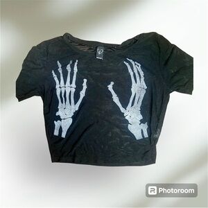 Mesh skeleton shirt